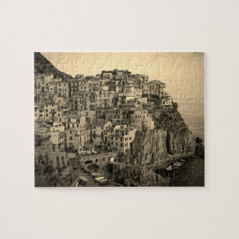 Manarola i Sepia Tones - Italien - 8 x 10 - 110 pc Pussel