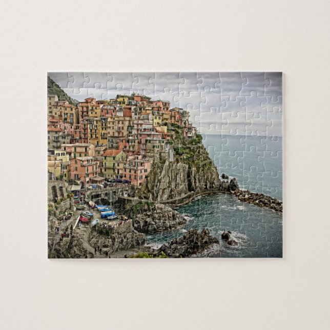 Manarola, Italien - CInque Terre - 8x10 - 110 pcs Pussel (Horisontell)