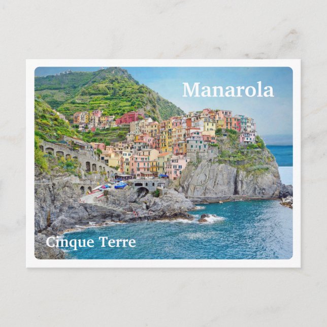 MANAROLA - Italien - CINQUE TERRE - vyer - Vykort (Framsida)