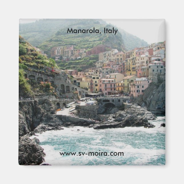 Manarola, Italien Magnet (Framsidan)