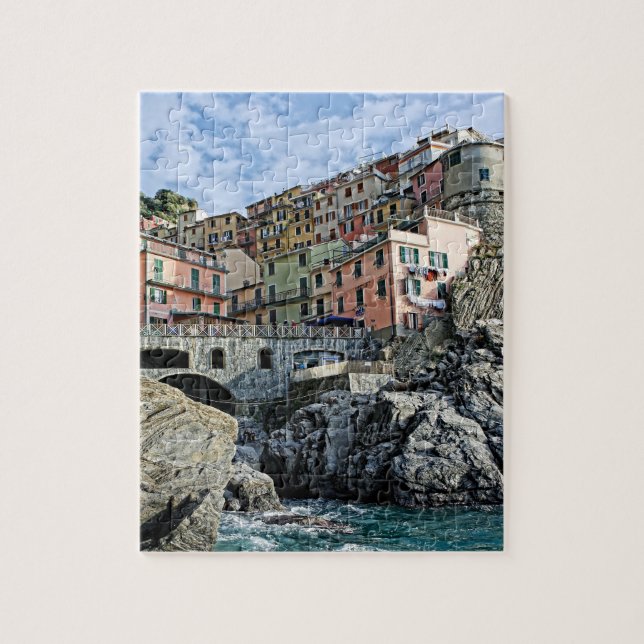 Manarola Italien Travel Äventyr - 8 x 10 - 110 pc Pussel (Vertikal)