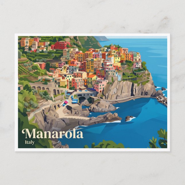 Manarola Italien Vykort (Framsida)