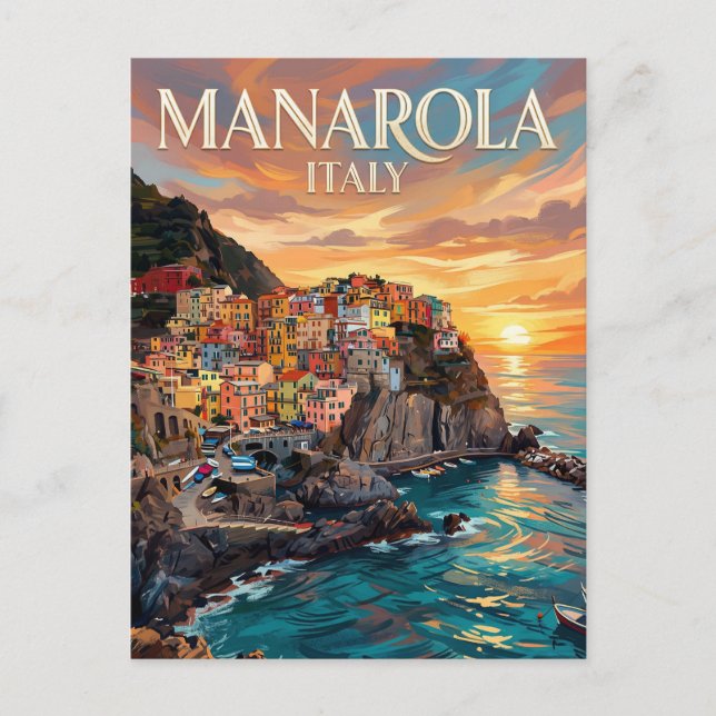 Manarola Italien Vykort (Framsida)