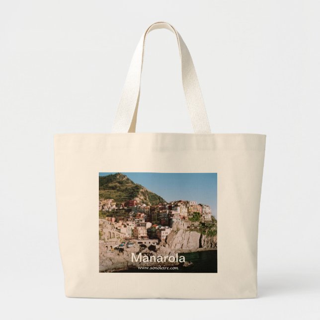 Manarola Panorama Bag Jumbo Tygkasse (Framsidan)