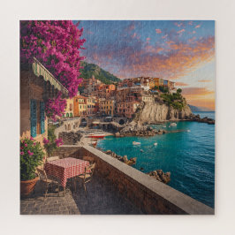 Manarola Solnedgångsterrass - Cinque Terre italien Pussel