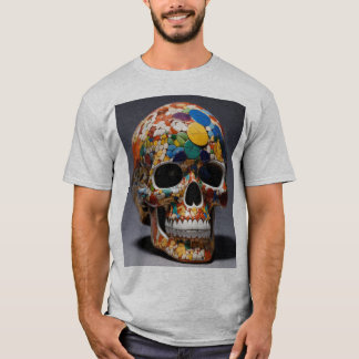 Manar's Avant-Pop Skull Fusion T-Shirt