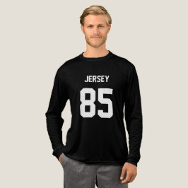Manar's Black Graphic "Jersey 85" T Shirt
