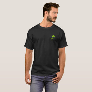 Manar's Black Neon Grönt Skull Graphic T-Shirt