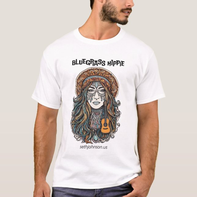 Manar's Bluegräs Hippie T Shirt (Framsida)
