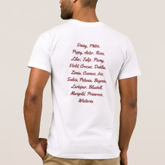 Manar's Days Cottages Cotton Roll Call Tee Shirt