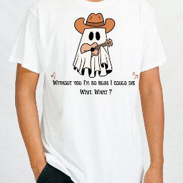Manar's Halloween T-Shirt - Cowboy Ghost Guitar