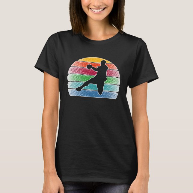 Manar's Handball Game Life Handball Player Sport H T Shirt (Framsida)