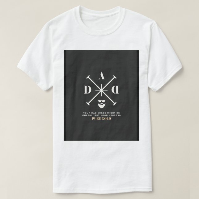 Manar's Round Nacke halv Sleeve T-Shirt - "Pappa s (Design framsida)