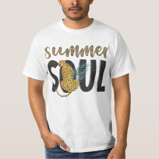 Manar's Summer Soul T-Shirt with Leopard Design