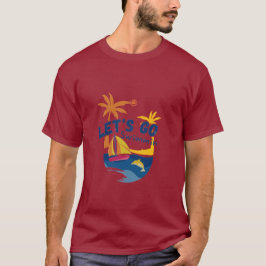 Manar's Summer T-Shirt - Let's Go Swimming Front &