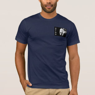Manarshirts Navy Blue Modern Pop Art Lejon Head T Shirt