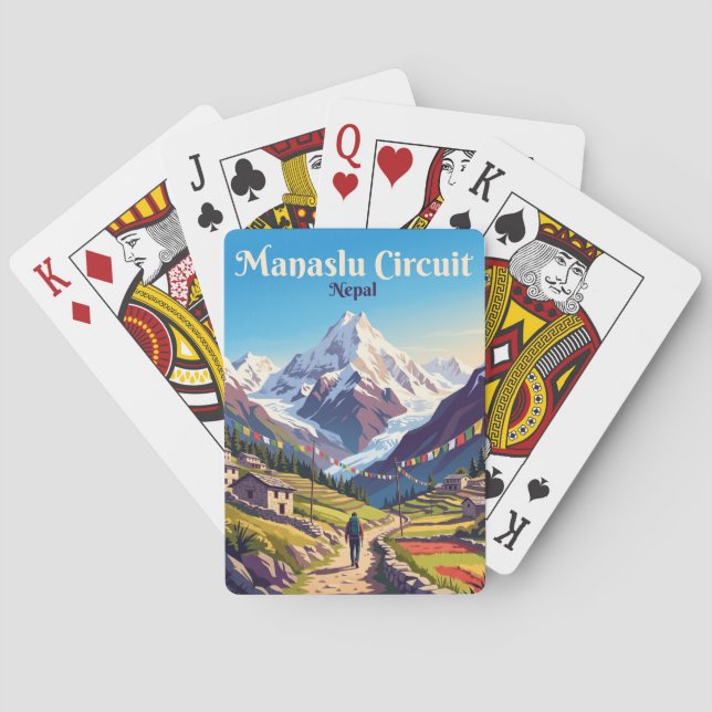 Manaslu Circuit Nepal Casinokort (Baksidan)