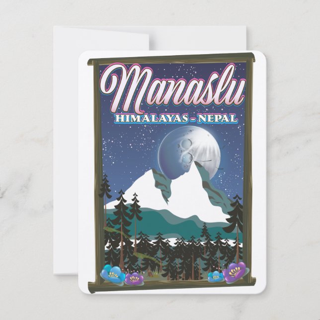 Manaslu Himalaya Nepal resemapp karta (Framsida)