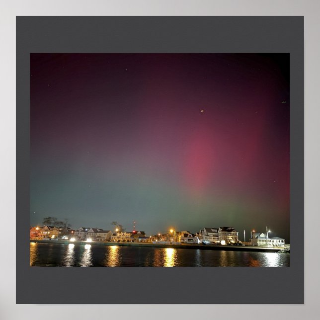 Manasquan Inlet Aurora Borealis Poster (Framsidan)