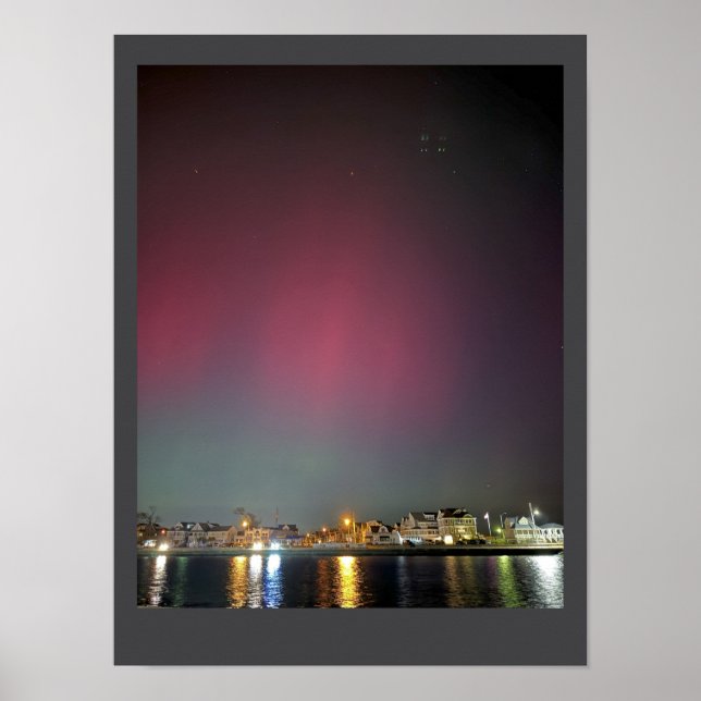 Manasquan Inlet Aurora Borealis Poster (Framsidan)