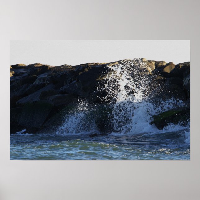 Manasquan Jetty Vågar Poster (Framsidan)