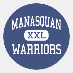 Manasquan - krigare - kick - nya Manasquan - Runt Klistermärke