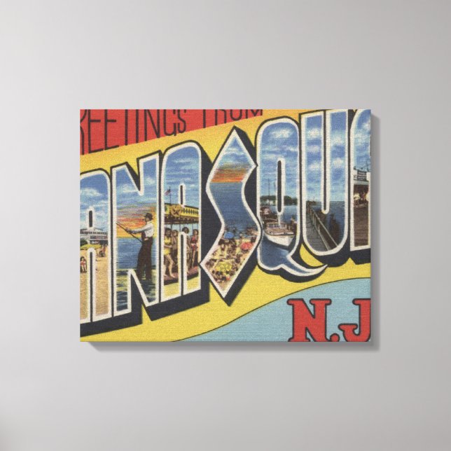 Manasquan, New jersey - Stora Brev-scenarierna 2 Canvastryck (Framsida)