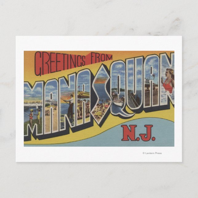 Manasquan, New jersey - Stora Brev-scenarierna Vykort (Framsida)