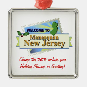 Manasquan NJ Julgransprydnad Metall
