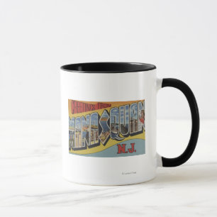 Manasquan nya - jerseyen - stora brevplatser mugg