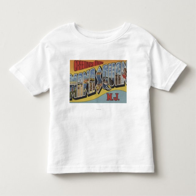 Manasquan nya - jerseyen - stora brevplatser tee (Framsida)