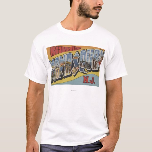 Manasquan nya - jerseyen - stora brevplatser tee shirt (Framsida)