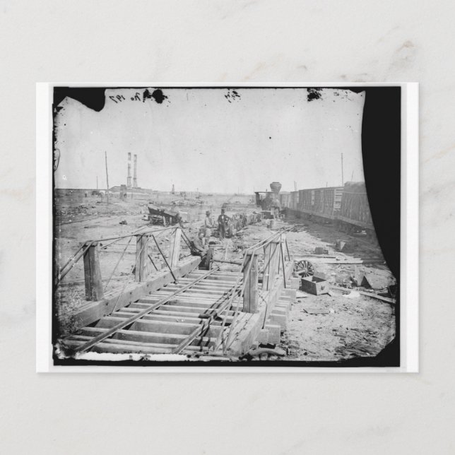 Manassas, Va. Orange och Alexandria Railroad Vykort (Framsida)