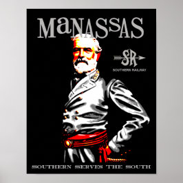 Manassas Virginia Retro-reseaffär Poster