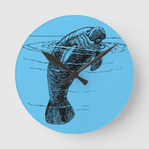 Manatea acrylic wall-klocka rund klocka