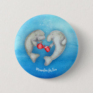 "Manatea for Two" (manat för söt te) Knapp