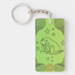 Manatedesign i nyckelkedjan