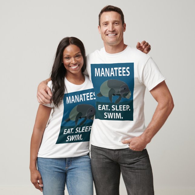 Manatee Aquatic Animal T Shirt (Unisex)