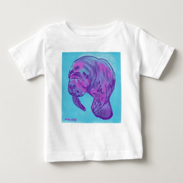 Manatee baby Romper Tee (Framsida)