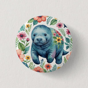 Manatee baby shirt knapp