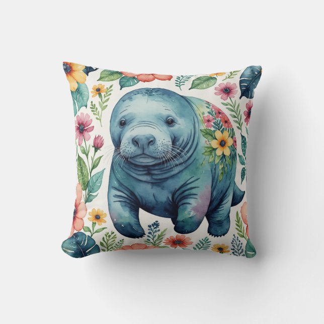Manatee baby shirt kudde (Framsida)
