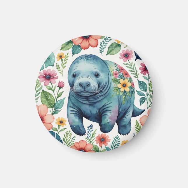 Manatee baby shirt magnet (Framsidan)
