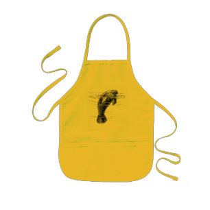 Manatee children apron barnförkläde