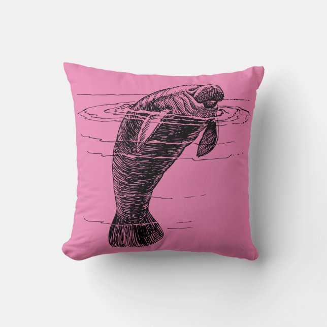 Manatee Dekorativ kudde (Framsida)