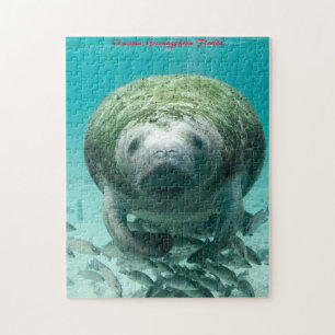Manatee Florida. Julhälsningar Pussel