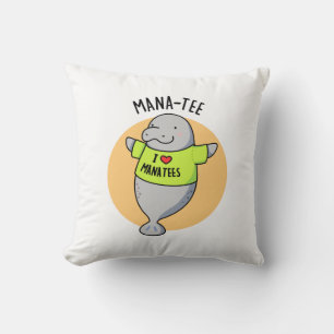 Manatee Funny Animal Pun Kudde