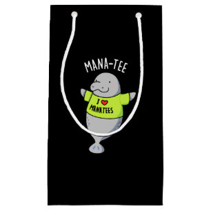 Manatee Funny Animal Pun Mörk BG