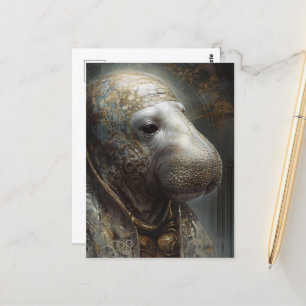 Manatee in Robes Vykort
