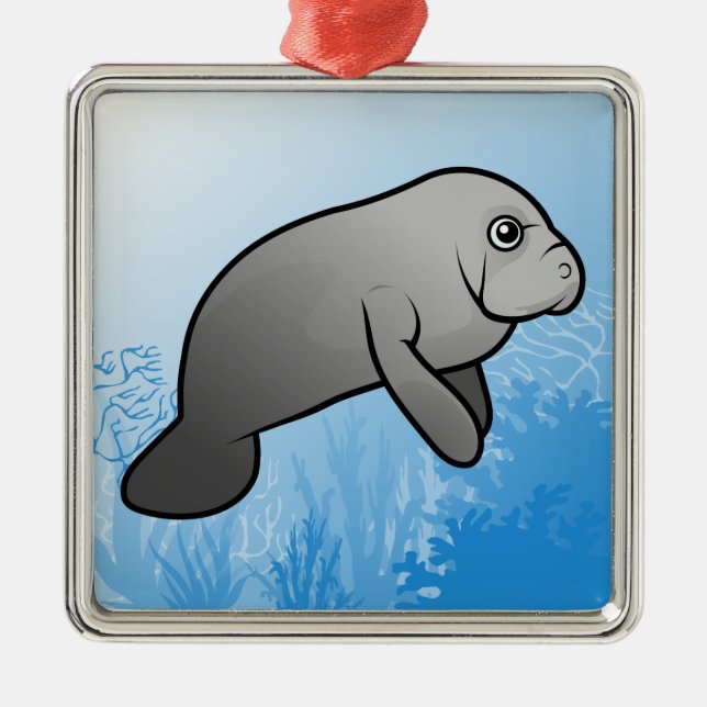 Manatee Julgransprydnad Metall (Framsidan)