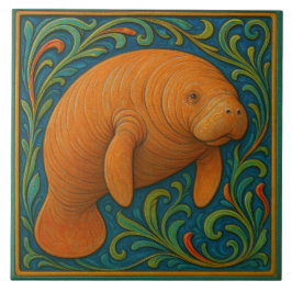 Manatee - Keramiska plattan Kakelplatta